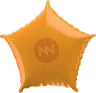 Palloncino stella giallo